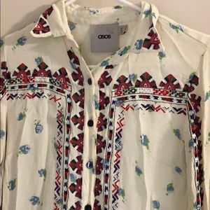 Aztec geo floral ASOS tunic